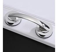 KAFENDA manijas grandes de puertas y ventanas de vidrio, puertas correderas de baño, gabinetes, manijas sin agujero, manijas del refrigerador, barras de soporte de ducha (Plateado)