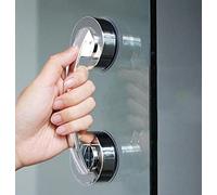 KAFENDA Manijas grandes para puertas y ventanas de vidrio, puerta corredera de baño, ventosa, manija de adsorción no porosa, gabinete, armario, manija sin costura, pasamanos de ducha