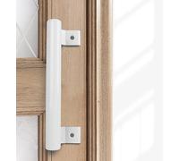 KAFENDA YUM manija de aleación de aluminio blanco balcón puerta corredera manija de puerta de granero deslizante manija de puerta de jardín manija de montaje lateral con tornillos de montaje