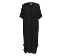 KAFFE - Bolsillos con Cuello en V y Cuello Suelto para Mujer, Negro Profundo, 34