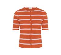 Kaffe Cárdigan 'KAMorita' naranja / blanco XXL EUR