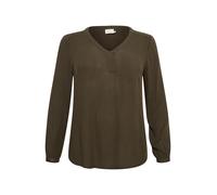 KAFFE CURVE Blusa 'Ami' verde oscuro Mujer KAFFE CURVE M-L verde oscuro
