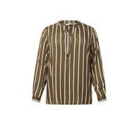 KAFFE CURVE Blusa 'Sida' caqui / blanco M-L caqui / blanco