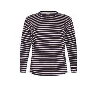 KAFFE CURVE Camiseta 'KC Winni' lila oscuro / blanco M lila oscuro / blanco