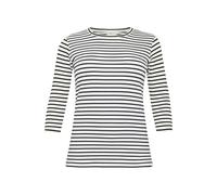 KAFFE CURVE Camiseta 'Lia' beige claro / negro L beige claro / negro