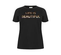 KAFFE CURVE Camiseta oro / negro S oro / negro