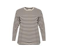 KAFFE CURVE Camiseta 'Winni' negro / blanco S negro / blanco