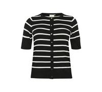 KAFFE CURVE Cárdigan 'KCLizzy' negro / blanco M EUR