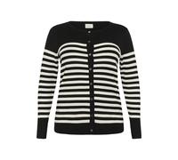 KAFFE CURVE Cárdigan 'Lizzy' negro / blanco S EUR