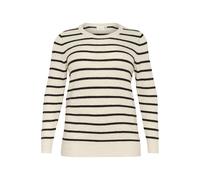 KAFFE CURVE Jersey 'KA Linda' beige / negro L beige / negro