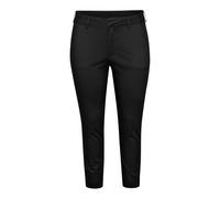 Kaffe Curve - Pantalones Chino Negros Cortos Profundos - Trousers - Mujer - Negro - 2XL -