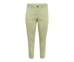 Kaffe Curve - Pantalones Chinos Verdes con Dobladillo Corto - Trousers - Mujer - Verde - 2XL -