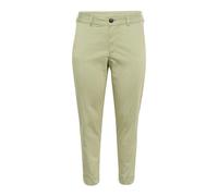 Kaffe Curve - Pantalones Chinos Verdes con Dobladillo Corto - Trousers - Mujer - Verde - XL -