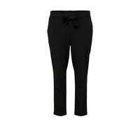 Kaffe Curve - Pantalones Negros con Cinturón y Pierna Ajustada - Trousers - Mujer - Negro - 3XL -