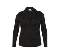 Kaffe Curve Plus-Size Women's Blazer Long Sleeves Single Button Frontal Jersey, Negro Profundo, XL grande para Mujer