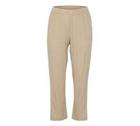 Kaffe Curve Plus-Size Women's Pants Cropped Length Casual Fit Elastic Waist, Pantalones De Las Mujeres, Chinchilla,