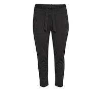 Kaffe Curve Plus-Size Women's Pants Tapered Legs Elastic Waist Tying Belt Pantalones, Black Deep, L además de su Talla De Las Mujeres