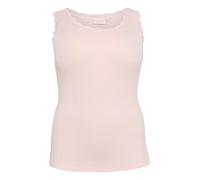 Kaffe Curve Plus Size Women's Tank Top Scoop Neck Slim Fit Lace Rib Jersey, Loto, M además de su Talla para Mujer