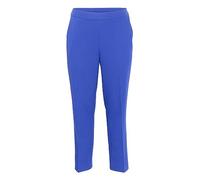 Kaffe Curve Plus-Size Women's Trousers Full Length Elasticated Waist Pocket Pants Femme, Clematis Blue, 42/más Talla