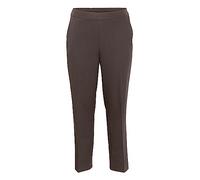Kaffe Curve Plus-Size Women's Trousers Full Length Elasticated Waist Pockets Pantalones, Java, 42/más Talla De Las Mujeres