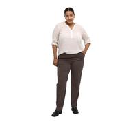 Kaffe Curve Plus-Size Women's Trousers Full Length Elasticated Waist Pockets Pantalones, Java, 46/L De Las Mujeres