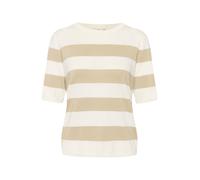 Kaffe Jersey 'Mala' taupe / blanco XS taupe / blanco