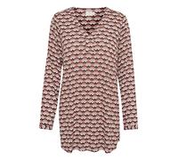 KAFFE KAbellen Amber Tunic Blusa Russet Fan Print, 34 Women's