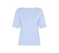 KAFFE Kaffe Women's Pullover Boat Neck Half Sleeves Regular Fit Light Knit Hip Length Jersey Mujer