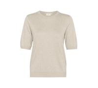 KAFFE Kaffe Women's Pullover Short Sleeves Round Neck Regular Fit Hip Length Suéter pulóver Mujer (Pack de 1)