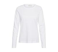 KAFFE Kamarin LS - Camiseta para Mujer, Blanco., XXL