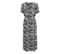 KAFFE Pantalón Corto para Mujer, diseño Casual, Vestido, Negro/White Graphic Snake, 40