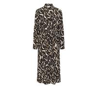 Kaffe Vestido camisero 'Mille' marrón / negro / blanco 36 marrón / negro / blanco