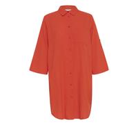Kaffe Vestido camisero rojo anaranjado 40 rojo anaranjado