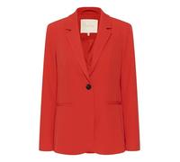 KAFFE Women's Blazer Single Breasted Notch Lapel Regular Fit Jetted Pockets, Rojo, 40 Mujeres