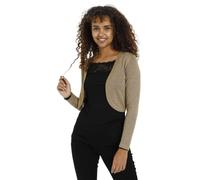 Kaffe Women's Bolero Festive Shoulder Jacket Long Sleeves Shrugs, Ermine, L