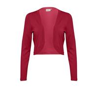 KAFFE Women's Bolero Long Sleeves Regular Fit Open Front Rounded Edges, Rojo Alto, M para Mujer