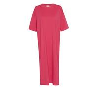 KAFFE Women's - Camiseta de Manga Larga con Cuello Redondo y Longitud máxima, Frambuesa, S