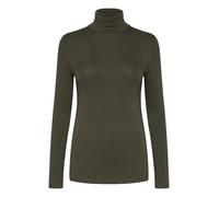 KAFFE Women's-Camiseta de Manga Larga con diseño Rollneck Slim Fit Jersey tee Hip Length Blusas, Forest Night, XXL para Mujer