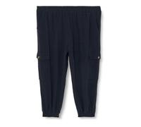 Kaffe Women's Capri Pants 3/4 Length Waist Elastic Cuffs Cargo Pockets Pantalones, Midnight Marine, 46 De Las Mujeres