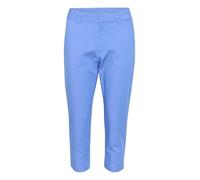 Kaffe Women's Capri Pants Below Knee Length Slim Fit Regular Waistband, Pantalones De Las Mujeres, Ultramarine,