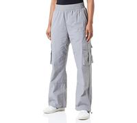 Kaffe Women's Cargo Pants Casual Fit High-Waisted Elastic Waist Drawstring Cuff Pantalones, Frost Gray, 42 De Las Mujeres