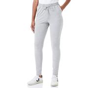 Kaffe Women's Casual Pants Elastic Drawstring Waist High-Waisted Pockets Pantalones, Light Grey Melange, XS De Las Mujeres