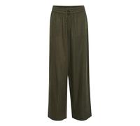 Kaffe Women's Casual Pants Elastic Waist Wide Legs Full-Length Pockets Pantalones, Forest Night, 44 De Las Mujeres