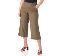 Kaffe Women's Casual Trousers Culotte Pants Cropped Length Straight Legs, Pantalones De Las Mujeres, Burnt Olive,