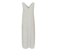 KAFFE Women's Dress V-Neck Sleeveless Pockets Mid-Calf Length Casual Fit Vestido, Chalk/Black Stripe, 40 para Mujer