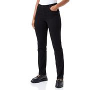 Kaffe Women's Jeans Slim Fit Straight Legs Cropped Length Regular Waistband, Jeans De Las Mujeres, Black Deep,