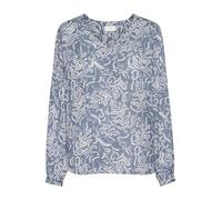 KAFFE Women's Long Sleeve - Camiseta de Manga Larga para Mujer, Color Azul, 46