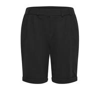 KAFFE Women's-Pantalones Cortos Plegables para Mujer (Talla elástica), diseño de Cintura, Negro Profundo, M