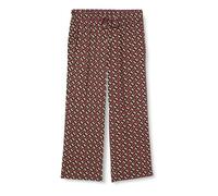 Kaffe Women's Pants High-Waisted Wide Legs Printed Full-Length Regular Fit Pantalones, Shoking Pink Graphic Print, 46 De Las Mujeres