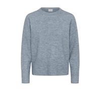 KAFFE Women's Pullover Round Neck Knit Regular Fit Long Sleeves Jersey, Windward Blue Melange, XL para Mujer